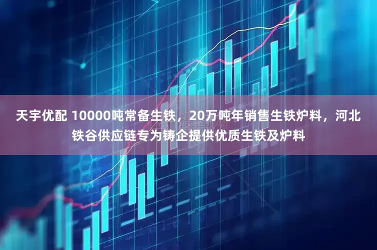 天宇优配 10000吨常备生铁，20万吨年销售生铁炉料，河北铁谷供应链专为铸企提供优质生铁及炉料